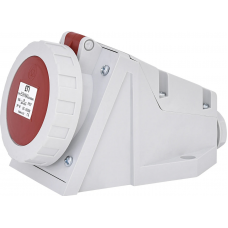 Розетка настінна (силовий роз'єм) EZH-1643  IP67 (16A, 400V, 3P+PE)